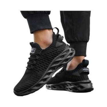 Imagem de Tênis De Basquete Masculino Amarelo Brilhante Com Design De Malha Supe