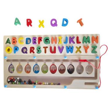 Imagem de Brinquedo Educativo Pedagógico Montessori Labirinto Magnético - Tabule