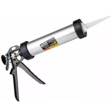 Imagem de Aplicador Pistola de Silicone de Alumínio com Bico Modelo Tubular Tubo