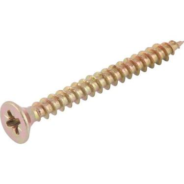 Imagem de Parafuso Madeira Chipboard, Cabeça Chata, Fenda Cruzada/pozidrive, 6,0