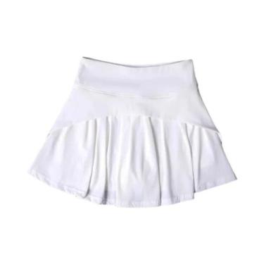 Imagem de Saia Plissada De Cintura Alta Feminina De Secagem Rápida Para Academia