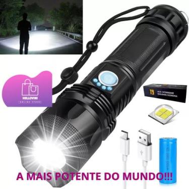 Imagem de Lanterna Super Potente T9 P50 Tática Mais Forte Do Mundo Potente Sitio