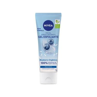 Imagem de Gel Esfoliante Facial Natural Arroz Orgânico Nívea 75g, Azul, sem Frag
