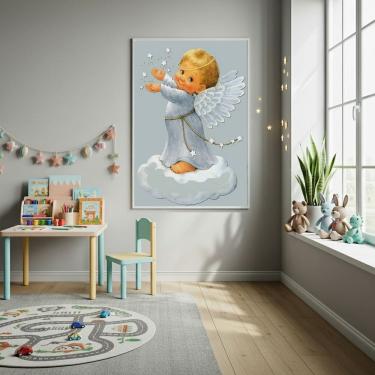 Imagem de Quadro Decorativo Um Querido Anjinho - 70x50cm