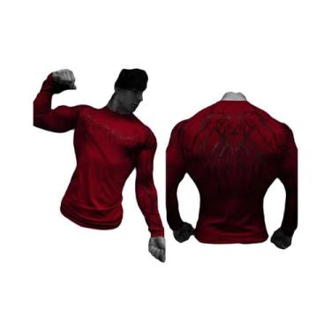 Imagem de Camiseta Masculina De Compressão De Manga Longa Com Secagem Rápida E R