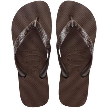 Imagem de Chinelo Havaianas Top Feminino Tradicional Orig. Extra Leve, Marrom, 3