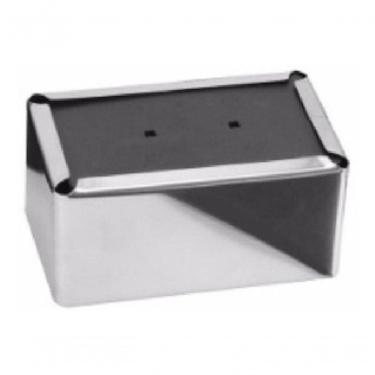 Imagem de Porta Guardanapo H3a para Papel 14x16cm em Aço Inox Modelo Deitado Uso Mesa Inox Higipack