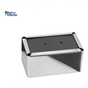 Imagem de Porta Guardanapo Deitado em Aço Inoxidável AISI 430 para Papel 14x16 para Balcões e Mesas Inox