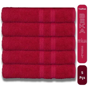 Imagem de Kit 5 Toalhas de Banho Itália Soft Beka 100% Algodão 430g-m2 Super Grossa Felpuda Macia...