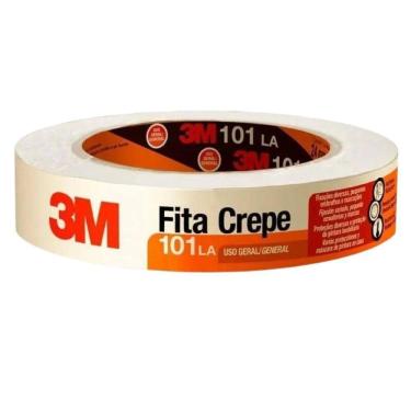 Imagem de Fita Crepe 3M Brasil Uso Geral 18MM X 50M para Pintura, Marcação e Isolamento 1 Unidade