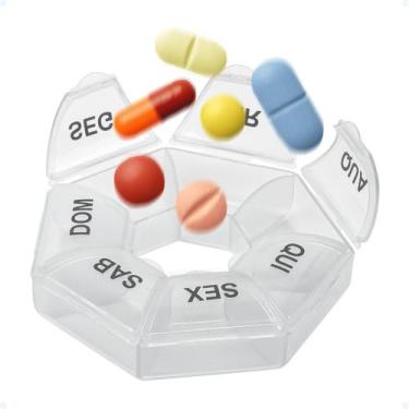Imagem de Porta Comprimidos Semanal Bolsa Cuidados Separador De Pilula - Hxt, Br