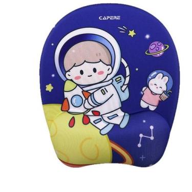 Imagem de Mouse pad com apoio de pulso ergonômico, tecido de silicone de 23x19 c