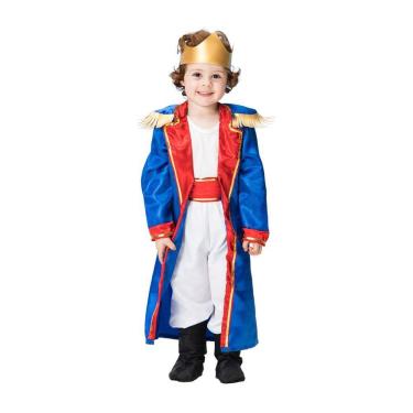 Imagem de Fantasia Infantil Príncipe Pequeno Téo Roupa Menino + Coroa