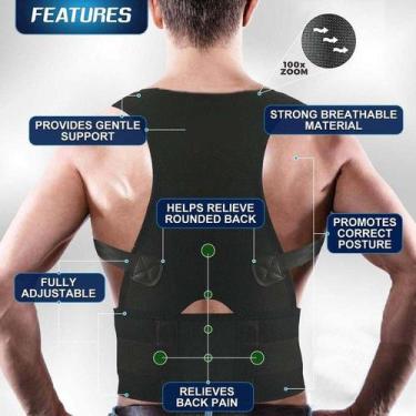 Imagem de Suporte para Corrigir Postura das Costas Colete Magnético de Coluna co