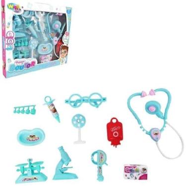 Imagem de Kit Medico Doutor Enfermagem Infantil Completo 10 Peças Brinquedo Esti