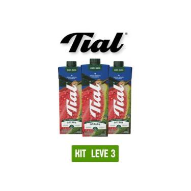 Imagem de Suco tial 100% goiaba 1l - kit 3 unidades