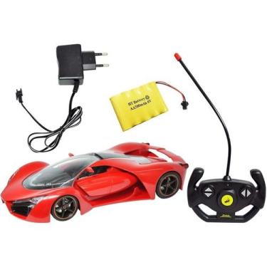 Imagem de Carro De Controle Remoto S/ Fio - Dm Toys, Vermelho