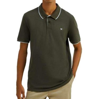 Imagem de Camisa Polo Masculina Hering MC Regular Piquet Militar 036H7, XGG, Ver