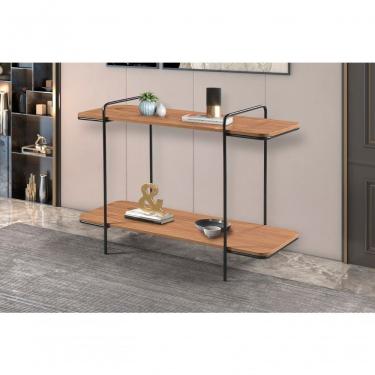 Imagem de Aparador Orlando em Mdf 120cm Amadeirado com Base em Aço Carbono para Sala C&M Decor