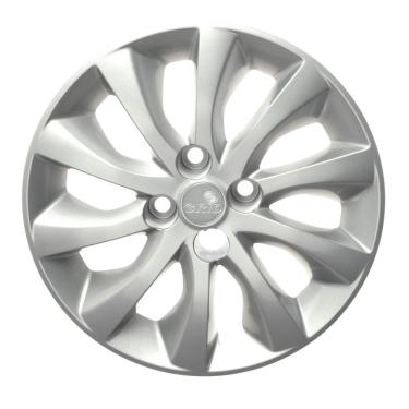 Imagem de Calota Automotiva Idea 2014 2015 2016 Aro 15 Prata com Fixação por Parafuso para Veícul...