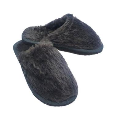 Imagem de Pantufa Feminina Masculina Chinelo de Quarto Pelucia Macia Leve BGx046