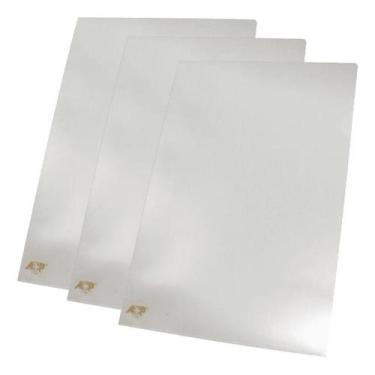 Imagem de Pasta L Ofício Acp Transparente 23x33cm 10u Kit 3, Redomma