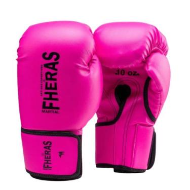 Imagem de Luva Boxe Muay Thai Mma Fheras, Rosa, 12oz
