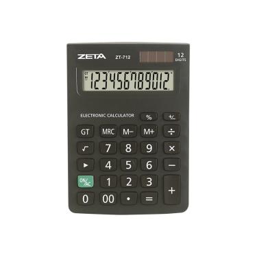 Imagem de Calculadora de Mesa Zeta ZT712 12 Dígitos Preto