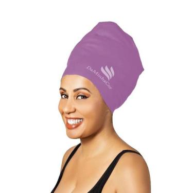 Imagem de Touca De Natação Afro GG Daminhacor, Roxo