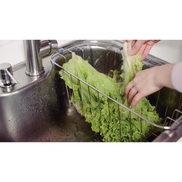 Imagem de Cesta Aramada Morgana Maxi para Cubas de Sobrepor em Aço Inox 304 Organização Cozinha Inox Tramontina