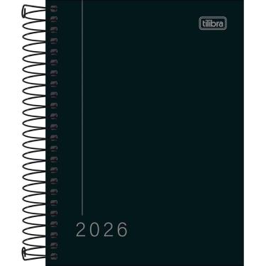 Imagem de Agenda 2023 Tilibra Pepper Espiral Capa Dura 160 Folhas 117x164MM Preta