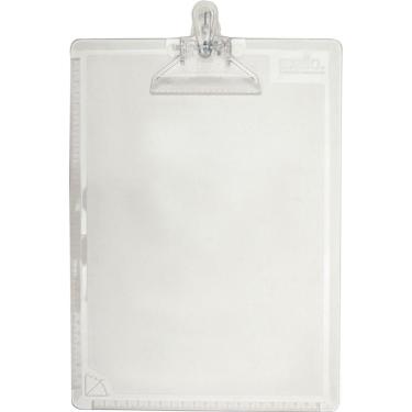 Imagem de Prancheta Plástica Dello Dellocolor Cristal de Poliestireno 34cm Transparente