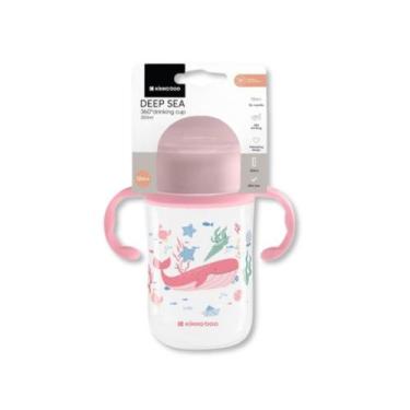Imagem de Copo 300ml com bico de silicone 360 deep sea pink- kikka boo
