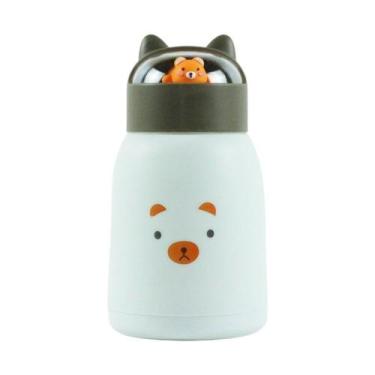 Imagem de Copo Infantil 350ml Cartoon Interior de Vidro Parede Dupla Isolamento 
