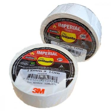 Imagem de Fita Isolante 3M Imperial 10M Branca - Kit C/10 Pecas