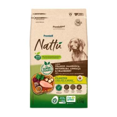 Imagem de Ração Premier Nattu para Cães Filhotes Sabor Mandioca 2,5 kg