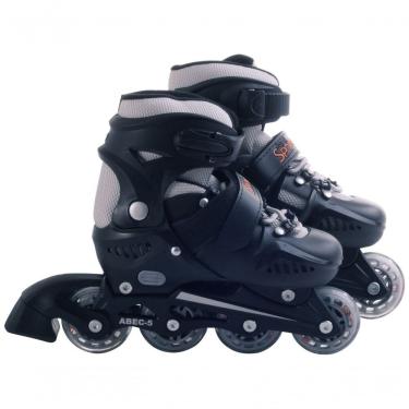 Imagem de Patins Inline Rollers Skate com Rolamento ABEC-5 e Rodas 70MM Preto Bel Sports 70MM