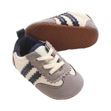 Imagem de Sapatos Para Bebês 0-1 Ano, Primavera E Outono, Com Listras, Solado De