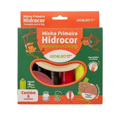 Imagem de Minha Primeira Hidrocor Extra Big - Caixa com 6 Canetas Leo&Leo Leonor
