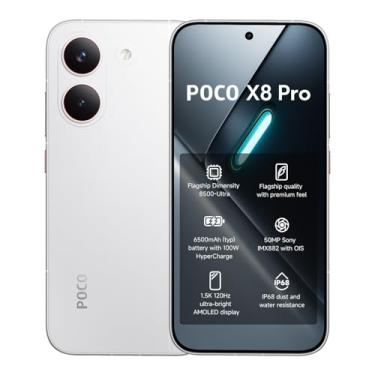 Imagem de Smartphone Poco X8 Pro 512GB 12GB RAM - Branco