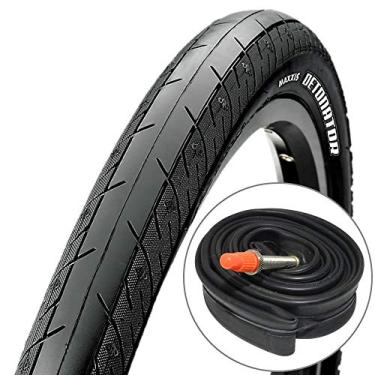 Imagem de Pneu Maxxis Detonator 26x1.00 Dorbrável Kevlar e Câmara Maxxis Válvula Presta 48mm
