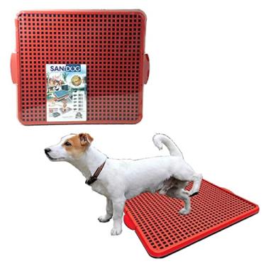 Imagem de Sanitário Canino Pipi Dog Banheiro Pet Tapete Cachorro - P (Vermelho)