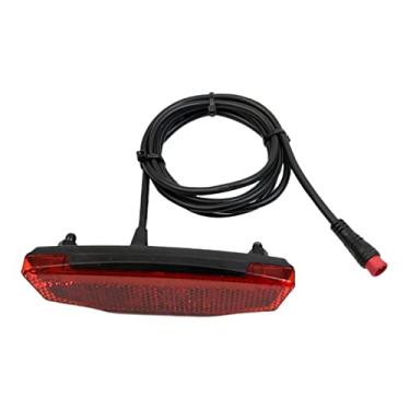 Imagem de YIJU Lanterna traseira E ‑ Bike 6V ‑ 60V led lámpara avisadora 120cm Cabo Fácil de instalar, Conector à prova d'água
