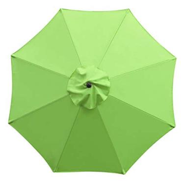 Imagem de Sunnyglade 9ft Patio Umbrella Replacement Canopy Market Umbrella Top Outdoor Umbrella Canopy com 8 costelas (verde grama)