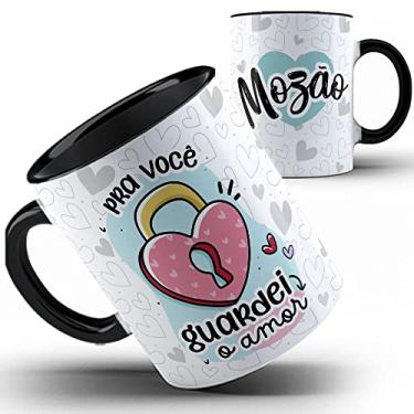 Imagem de Caneca preta Pra você Guardei o amor