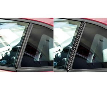 Imagem de FINMOKAL Guarnição Da Tampa Da Maçaneta Da Porta Do Tanque Pilar A/B Para Chevrolet Camaro Fibra De Carbono 11 Peças Preto, Fibra De Carbono