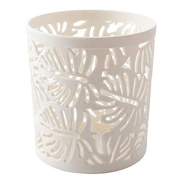 Imagem de Para Escritório Material Escolar Lápis Porta Caneta Cilindro Papelaria Organizador Nórdica Destinatário Flor Oca Pincel de Maquiagem (Branco)