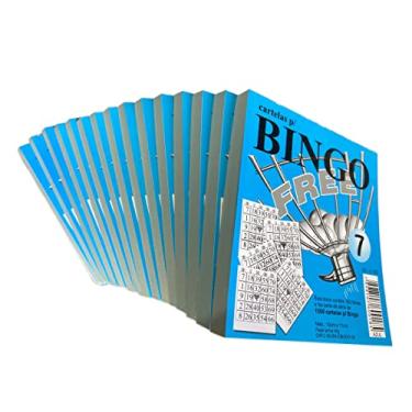 Imagem de Cartela de Bingo Free Azul, 100 Folhas, Pacote C/ 15 Blocos - 9