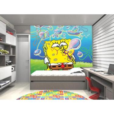 Colete Inflável Ajustável Boia Para Bebê e Criança Bob esponja