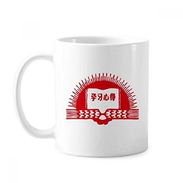 Imagem de Caneca Book Sun Red Revolution Patriotismo cerâmica café porcelana xícara louça